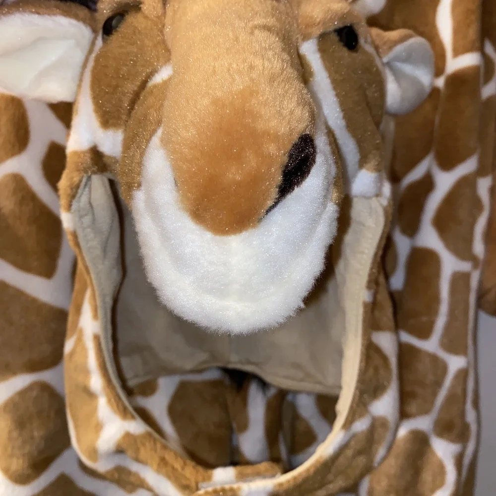 Giraffe Plush Costume One Piece Realistic Halloween Play Soft Warm Toddler Sz